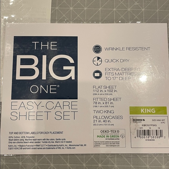 Taies D’oreiller The Big One – Lot De 2 – Standard/Queen – Blanc – 73277